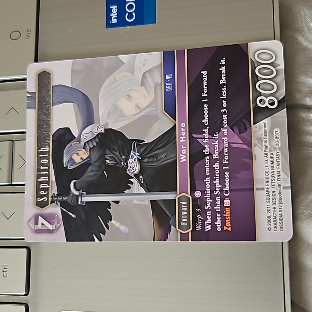 Sephiroth final fantasy card